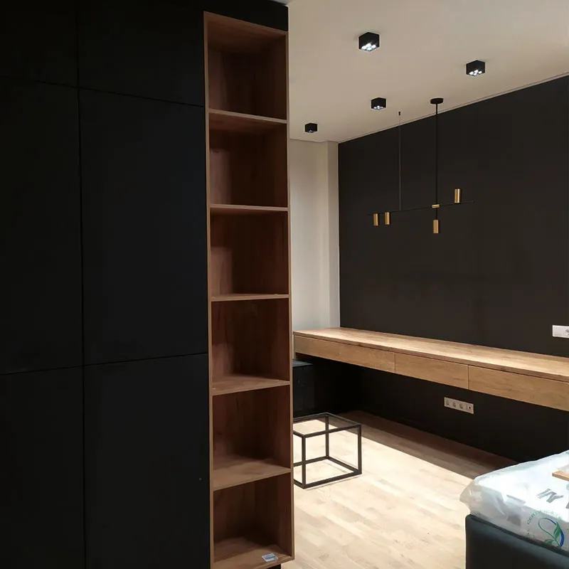 Mobilă living la comandă Dark wood, MDF înfoliat mat texturat, București